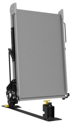 A rendering of the Link Swivel Ramp swiveled at at 90 degree angle