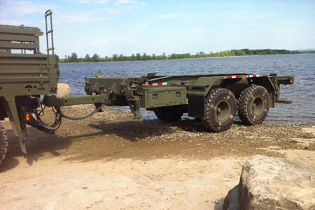 The MSVS Trailer by a lake
