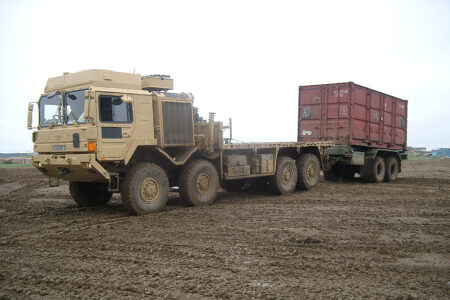 The MSVS Trailer hauling a cargo unit