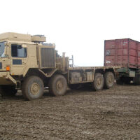 The MSVS Trailer hauling a cargo unit