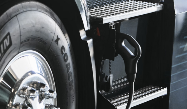 Charging EV truck