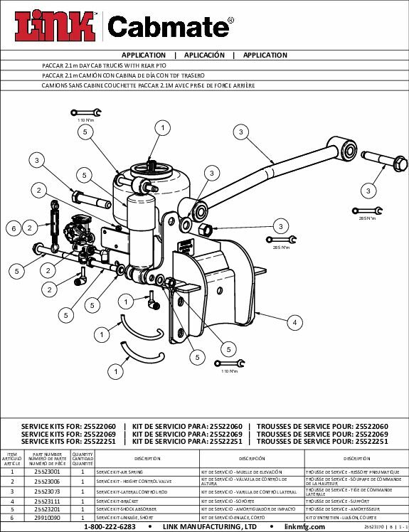 PACCAR Day Cab With Rear PTO document image - page 1