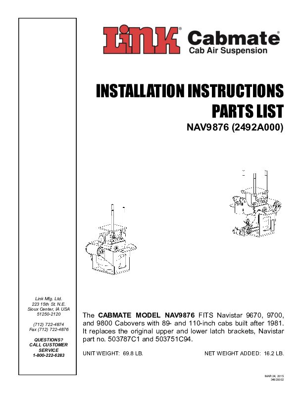 NAV9876 document image - page 1