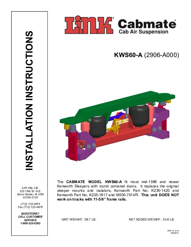 KWS60-A document image - page 1