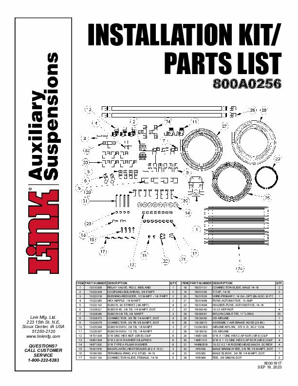 GT Installation Kit document image - page 1