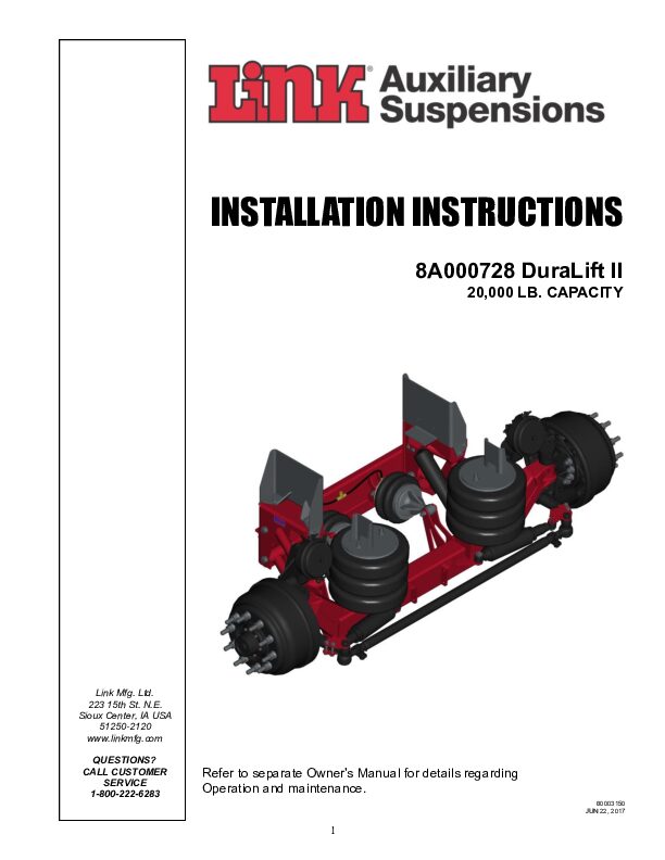 20K DuraLift II document image - page 1