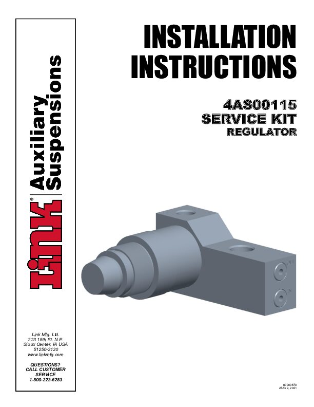 Gauge Service Kit document image - page 1