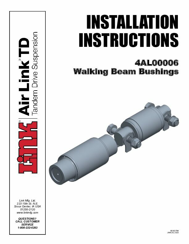 Walking Beam Bushing document image - page 1